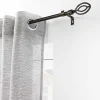 Kit de tringle extensible au style géométrique (120-210 cm - Noir)