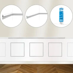 Kit DIY Encadrement - Cimaise 200cm PX175 + 3 cadres PX201 + colle -