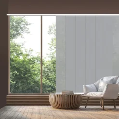 Kit Panneau Japonais (Panneau coulissant) Screen (degré d'ouverture 10%) Gris Perle 238x270cm , Viewtex