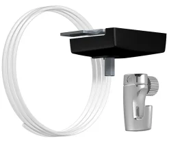 Kit Pince faux Plafond Noir pour accrochage de tableaux (latéral)