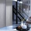 Kit rail et panneau japonais gris l.170 x H.250cm Madeco