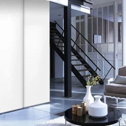 Kit rail et panneau japonais blanc l.115 x H.250cm Madeco