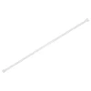 Kit tringle à rideaux extensible avec embout disque en métal (120-210 cm - Blanc)