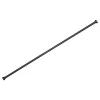 Kit tringle à rideaux extensible avec embout disque en métal (120-210 cm - Noir)