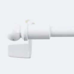 Kit tringle à rideaux Sans-Perçage Extensible 30-45cm Blanc - Boulet
