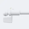 Kit tringle à rideaux Sans-Perçage Extensible. 60-80cm Blanc - Boulet