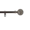 Kit tringle extensible 120 à 210 cm plaqué Globa nickel