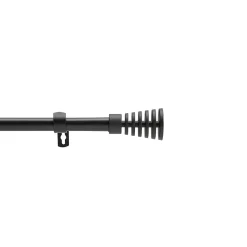 Kit tringle extensible 120 à 210 cm peint Sablis noir