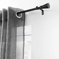 Kit tringle extensible 120 à 210 cm peint Sablis noir