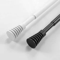 Kit tringle extensible 120 à 210 cm peint Sablis noir