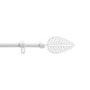 Kit tringle extensible 120 à 210 cm peint Stylea blanc