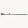 Kit tringle extensible embouts trompette (1.10 m-2 m - Argent)