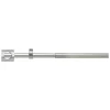 Kit tringle extensible embouts carrés (1.10 m-2 m - Argent)
