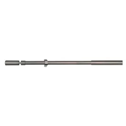 Kit tringle extensible embouts cyclindriques (1.10 m-2 m - Gris)