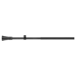 Kit tringle extensible embouts trompette (1.10 m-2 m - Gris Foncé)