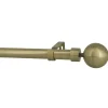 Kit tringle extensible en métal avec embout (120-210 cm - Doré)