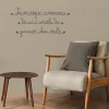 La musique commence là où s'arrête le pouvoir des mots - Sculpture fil de fer 60-75 cm - Bijoux de mur