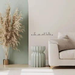 La vie est belle - Sculpture fil de fer 50-60 cm - Bijoux de mur