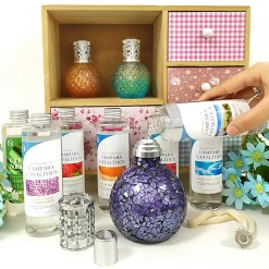 Lampe catalytique Bleu Gris Mat (200 ml). Parfume l'environnement et élimine les mauvaises odeurs sans les masquer