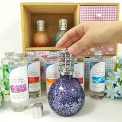 Lampe catalytique Bleu Gris Mat (200 ml). Parfume l'environnement et élimine les mauvaises odeurs sans les masquer