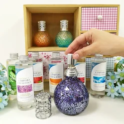 Lampe catalytique Bleu Gris Mat (200 ml). Parfume l'environnement et élimine les mauvaises odeurs sans les masquer