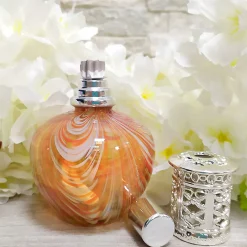 Lampe Catalytique Orange Waves (100ml). Assainit l'environnement et élimine mauvaises odeurs et impuretés de air sans les masquer