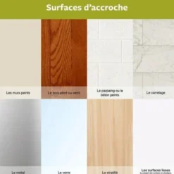 Languette accroche tableau pour cadres moyens 3M Command