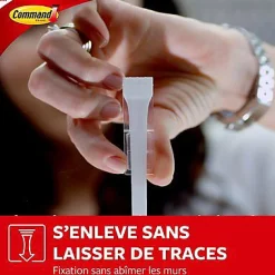 Languette de fixation enlevables Command, 8 pièces