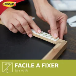 Languette de fixation pour tableaux petit modèle Blanc vendue par 8 pièces