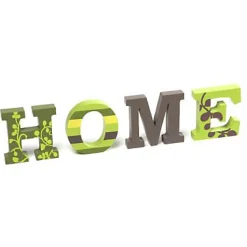 Lettres décoratives bois "HOME" L.58 x H.17,5 cm
