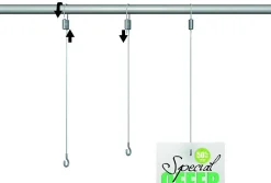 Loop Hanger + Câble acier 1 mm 200 cm + crochet - Artiteq