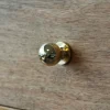 Lot 6 boutons de meuble arrondi GoodHome Tudy bleu Ø2.5cm x l.2.5cm x h. 2.5cm x p.3.1cm