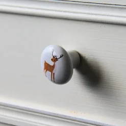 Lot 4 boutons de meuble enfant Biche Chrisligne Ø32 mm
