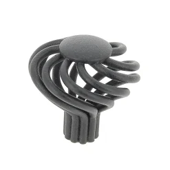 Lot 4 boutons de meuble filaire noir Chrisligne Ø37 mm