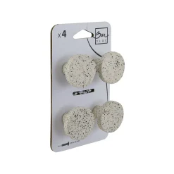 Lot 4 boutons de meuble Terrazzo Ø4cm