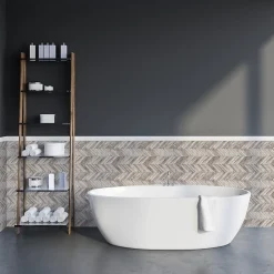 Lot 8 carreaux adhésifs décoratifs Vinyl Way Florence Dada Art effet Imitation parquet bois L.20 x L.20 cm x ep.1,3 mm