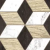 Lot 8 carreaux adhésifs décoratifs Vinyl Way Napoli Dada Art effet bois noir & bois L.20 x L.20 cm x ep.1,3 mm