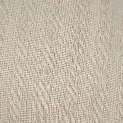 Lot 2 coussins carrés 40 x 40 cm en coton brodé lignes beige - TWINKLE