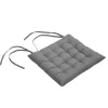 Lot 4 galettes de chaise gris L.40 x l.40 cm