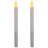 Lot de 2 bougies baton led pailletées blanc - feeric lights & christmas