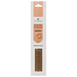 Lot de 20 bâtons d'encens - ambre - Atmosphera