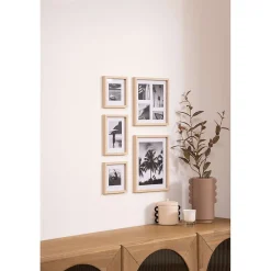 Lot de 5 cadres photos en bois