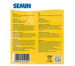 Lot de 5 Colles en Poudre pour Papiers Peints Légers et Lourds Semin, Boite 250 g