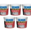Lot de 5 Colles Papiers Peints en Pâte Semin Sem-Pro XXL, Prêt à l'Emploi, Seau de 5 kg