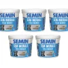 Lot de 5 Colles pour Toiles de Verre et Revêtements Muraux Légers Semin Sem Murale, Prêt à l'Emploi, Seau 5 kg