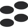 Lot de 4 coussins d'assise JONITA, en feutre noir