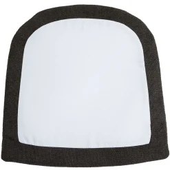 Lot de 4 coussins d'assise AZARA antidérapants noirs