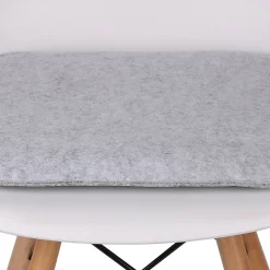 Lot de 4 coussins d'assise ROMEO, en feutre gris