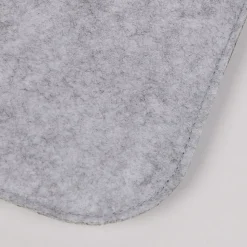 Lot de 2 coussins d'assise carrés GRACE, en feutre gris