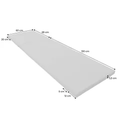 Lot de 2 coussins pour bain de soleil beige - Relaxa